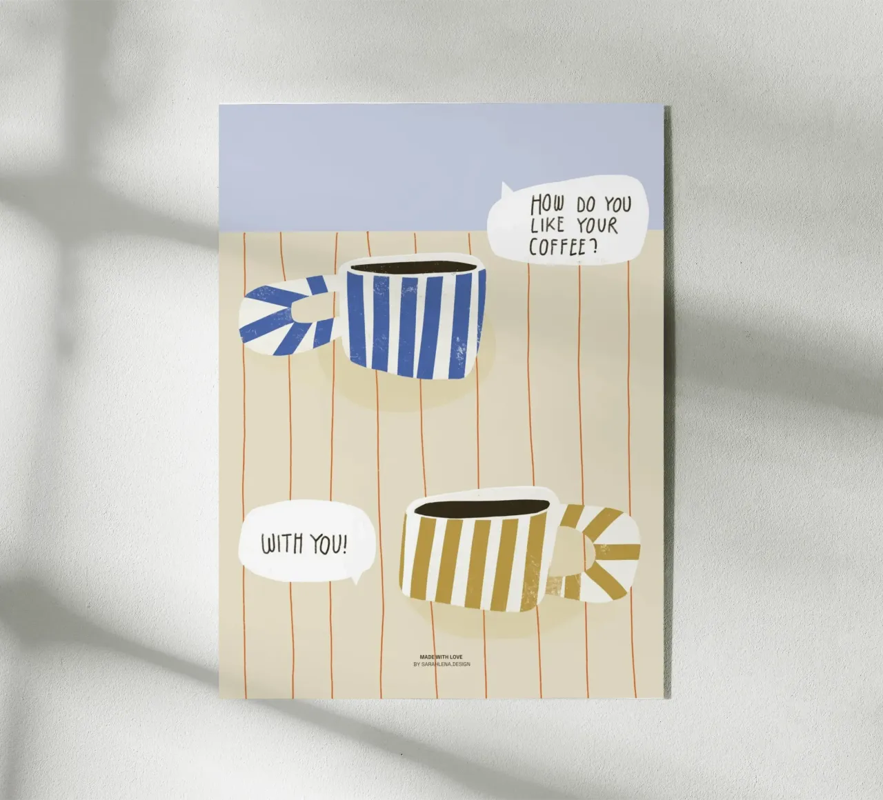 CAFFÈ CON TE plexiglass da sarahlenadesign