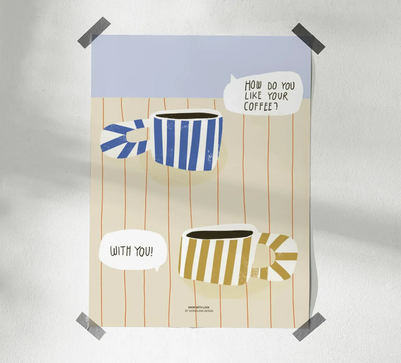 COFFEE WITH YOU hahnemühle by sarahlenadesign