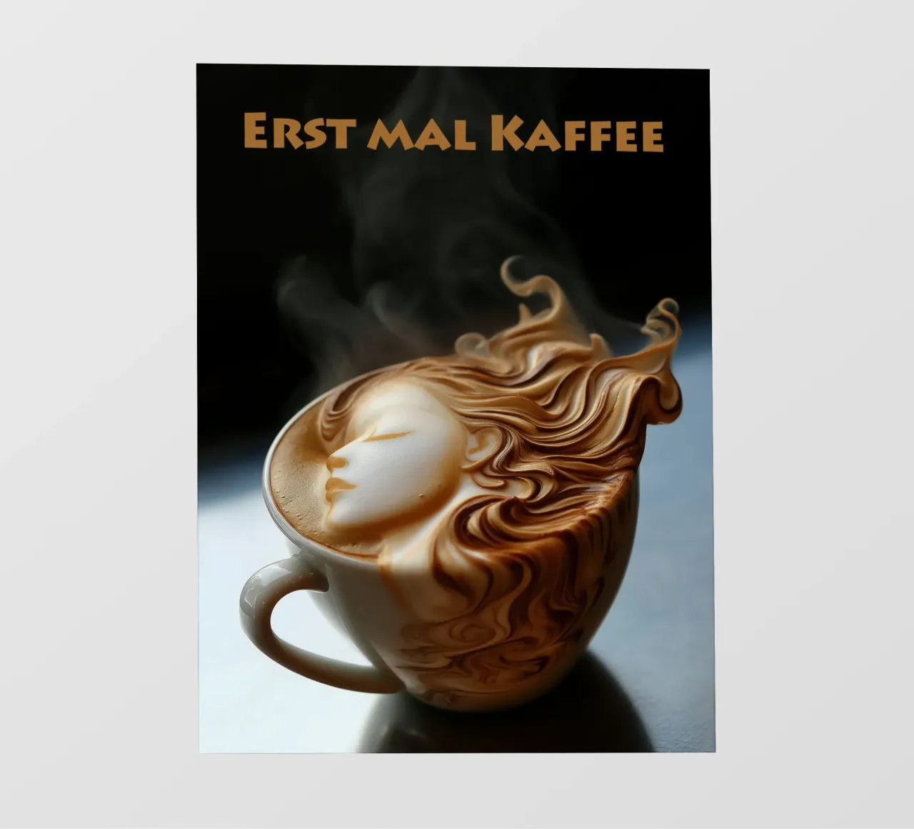Caffè per primo | Poster romantico per la cucina pellicola backlit da Autofocus