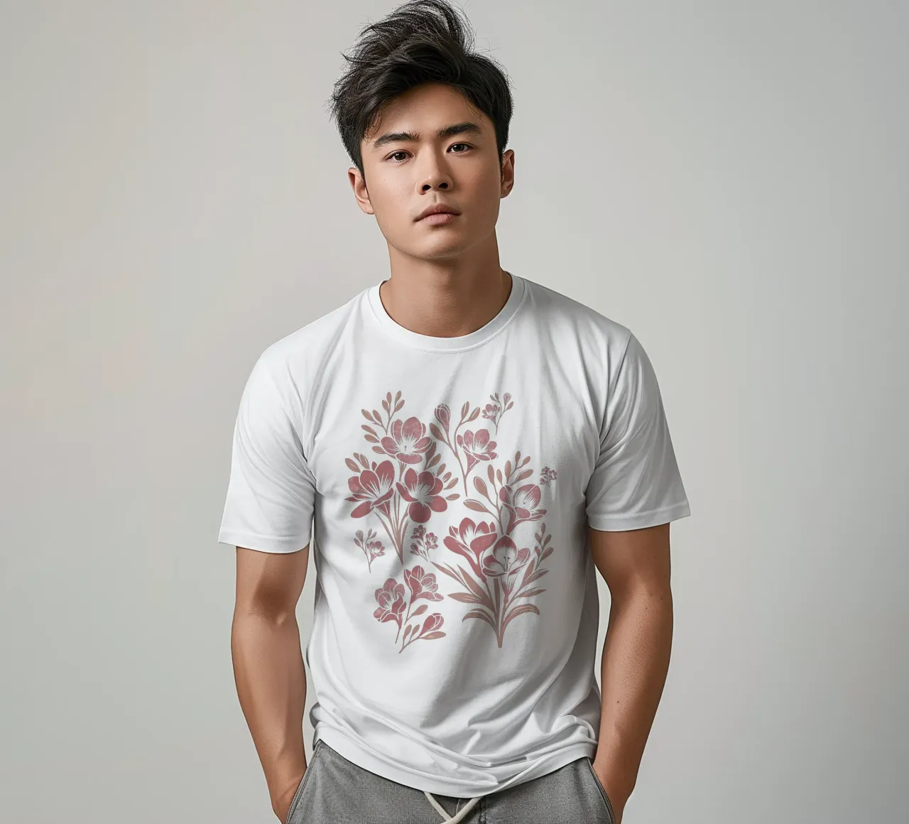 Fiori di fresia neutri t-shirt da SilverPegasus