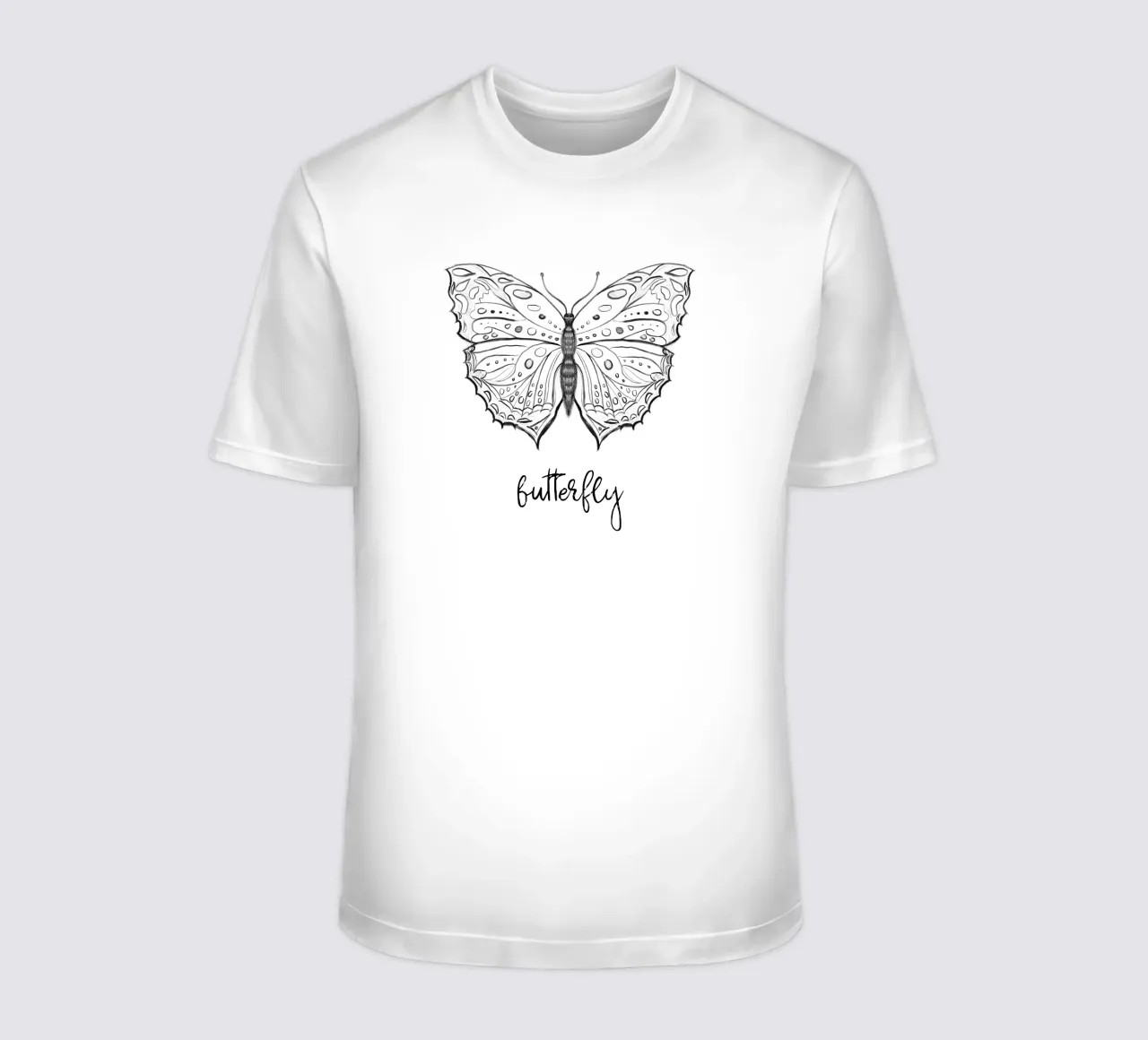 Schizzi giornalieri casuali Butterfly t-shirt da words-in-frames