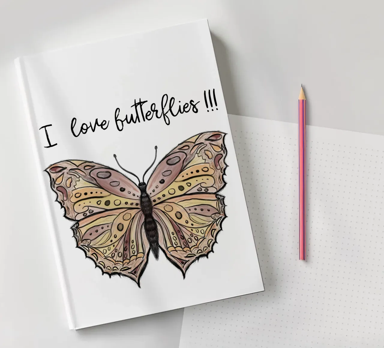Random daily sketches Butterfly notebook by words-in-frames