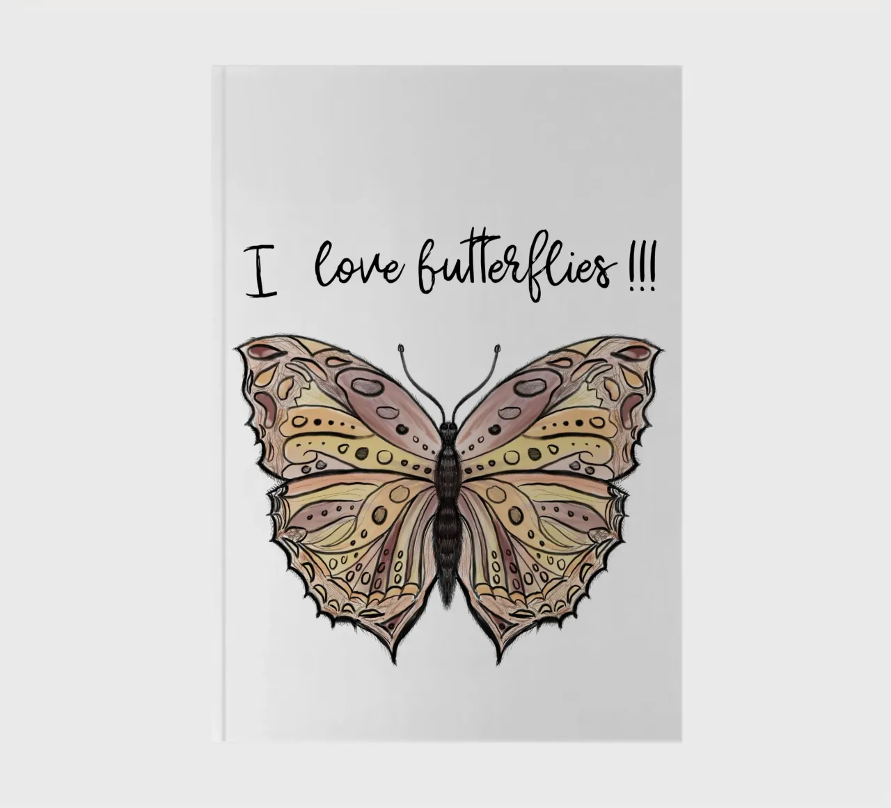 Random daily sketches Butterfly notebook by words-in-frames