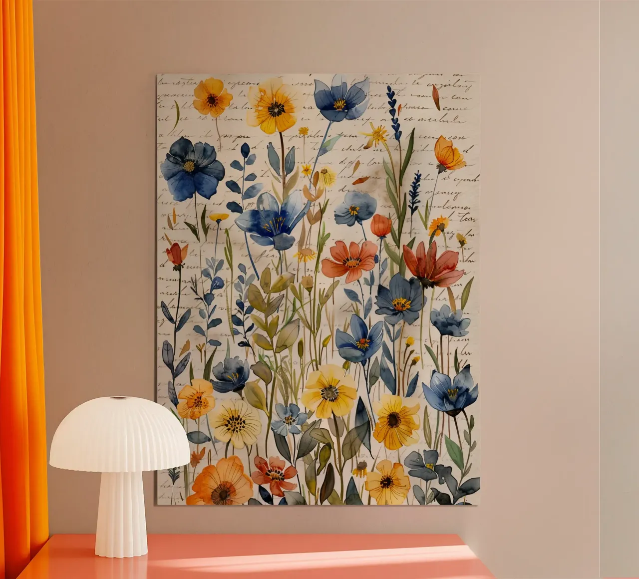 Meadow full of flowers art A carta hahnemühle da Mateo