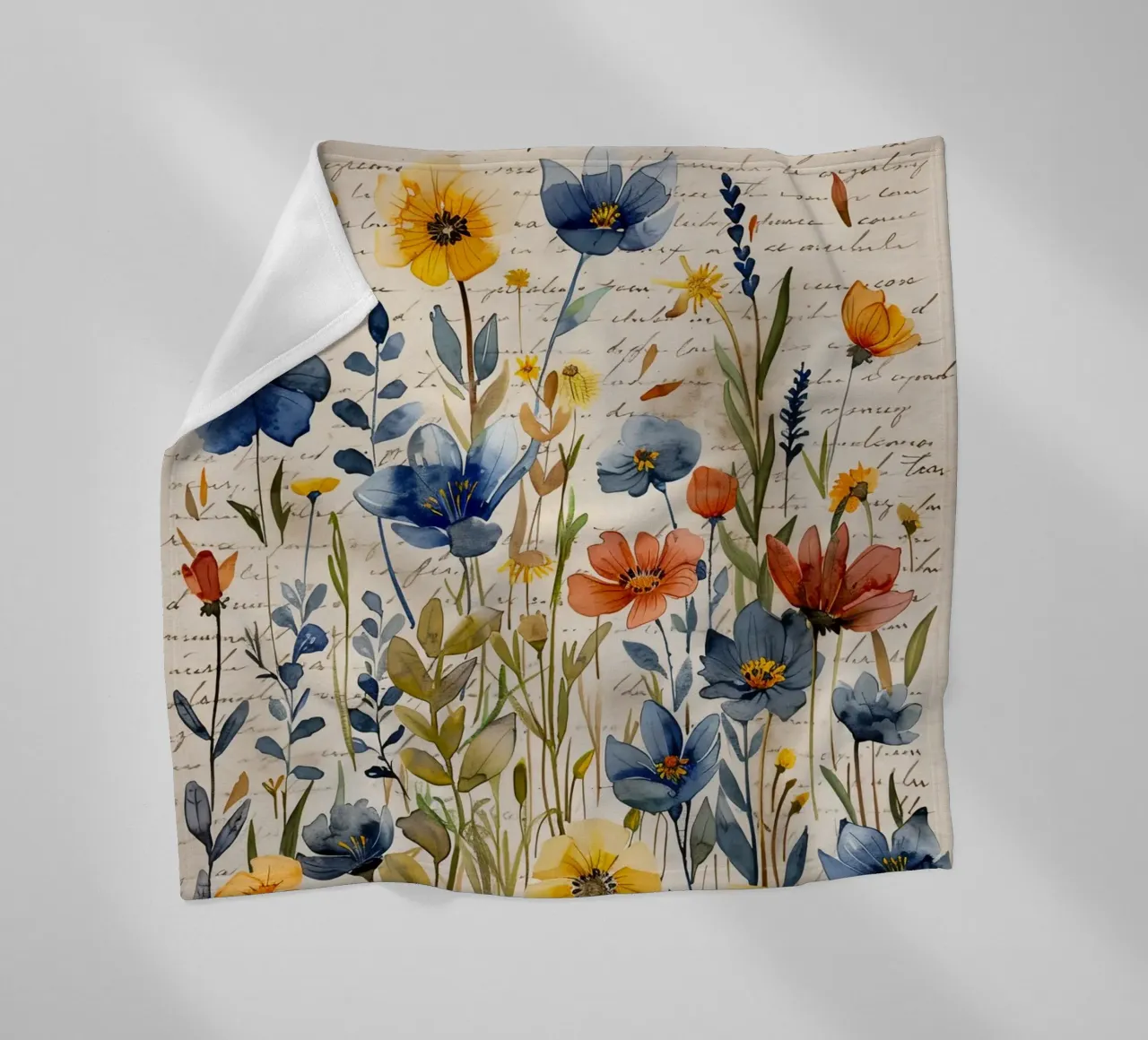 Meadow full of flowers art A coperta in pile da Mateo