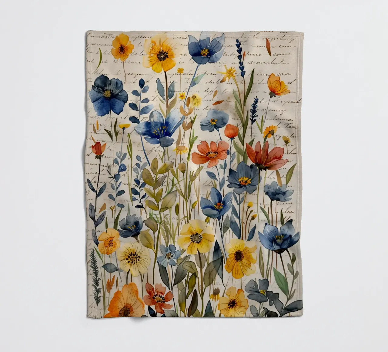 Meadow full of flowers art A coperta in pile da Mateo