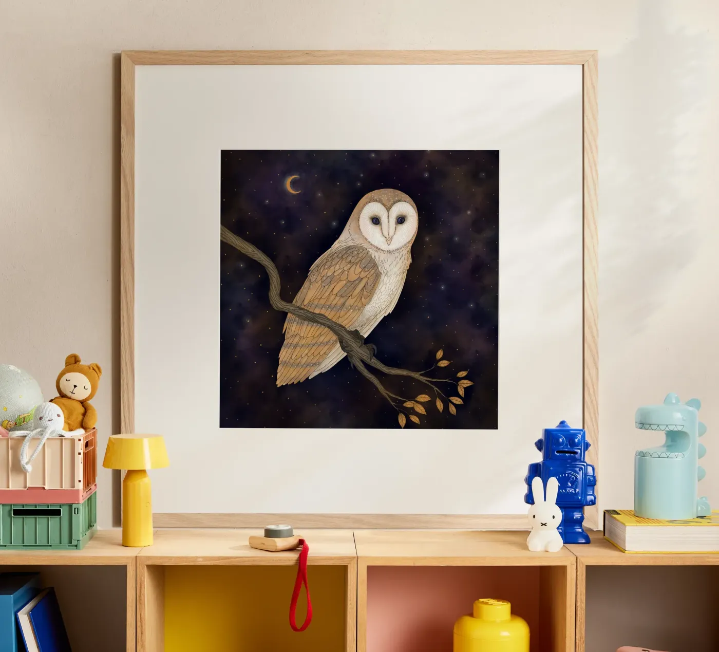 Barn Owl poster by Vivi Nicolin
