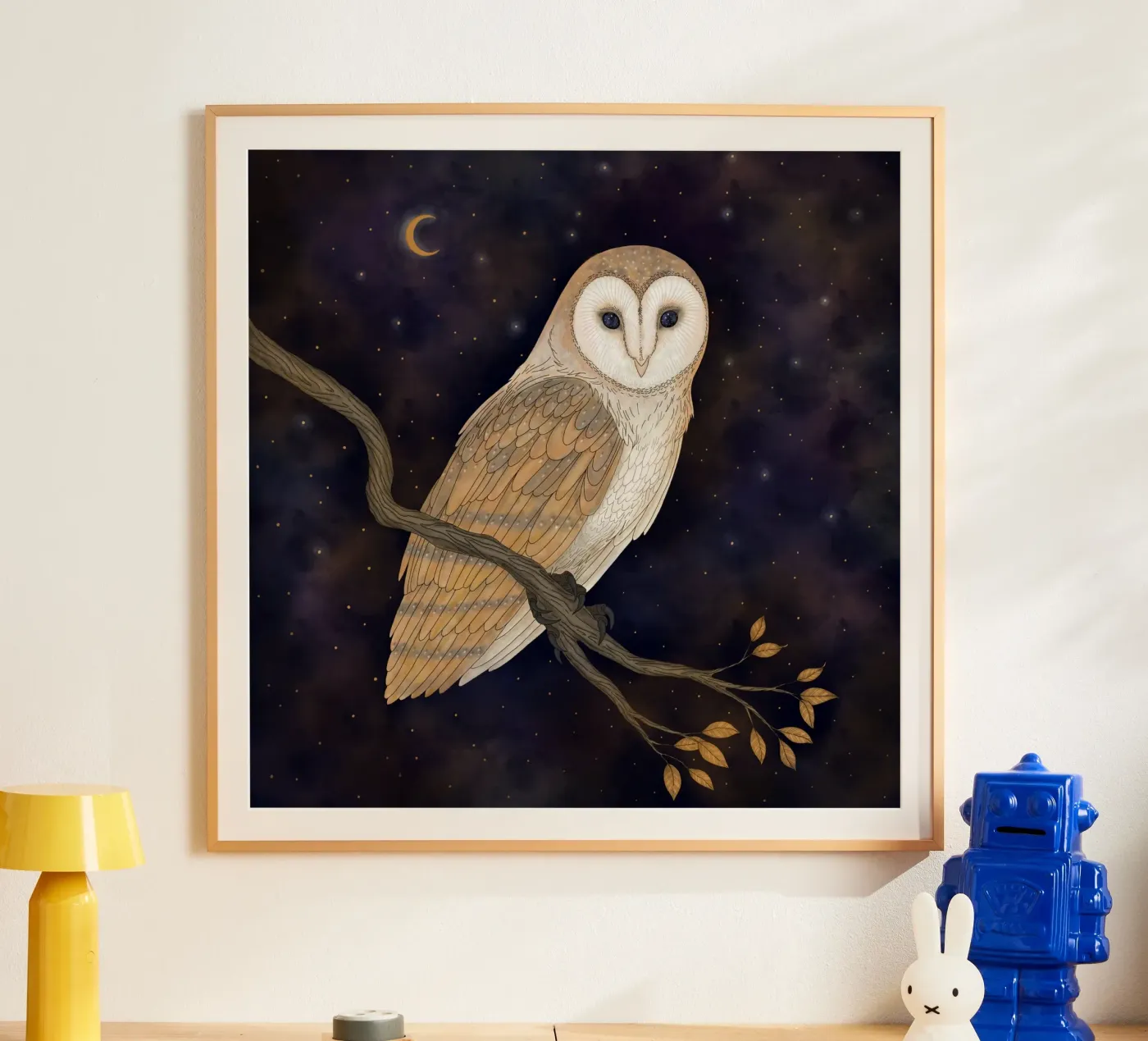 Barn Owl poster by Vivi Nicolin