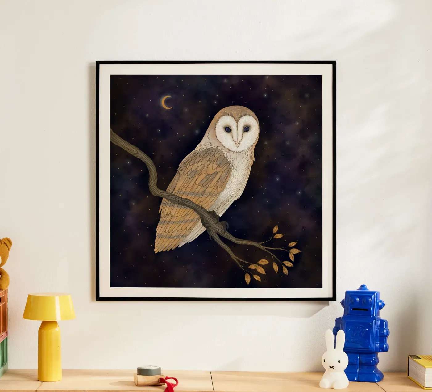 Barn Owl poster by Vivi Nicolin