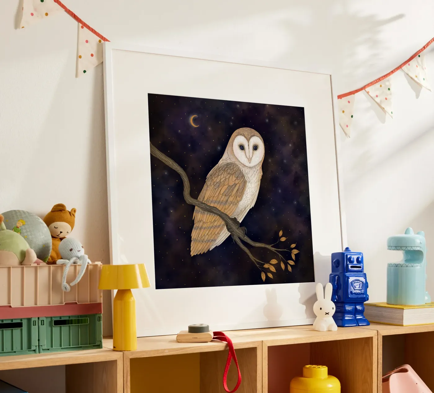 Barn Owl poster by Vivi Nicolin