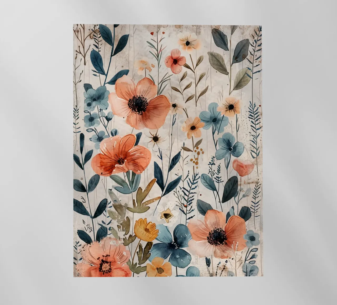 Meadow full of flowers art B pellicola backlit da Mateo
