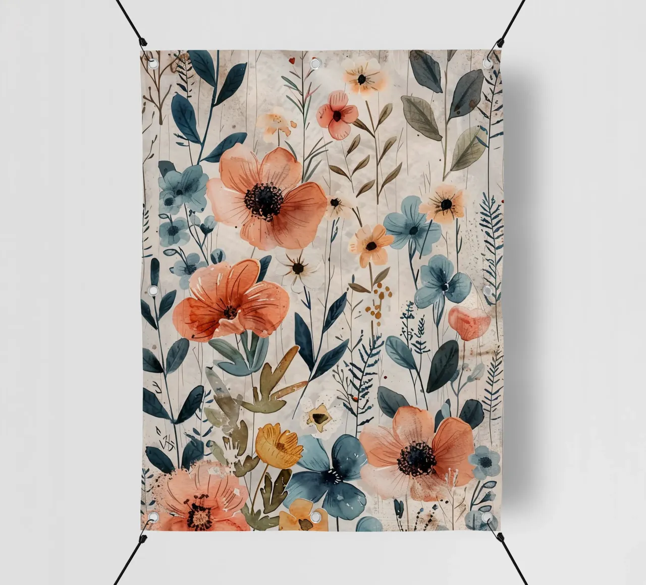 Meadow full of flowers art B telo in pvc da Mateo