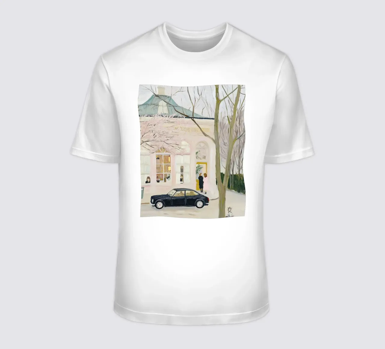 Stampa auto e caffè retrò t-shirt da Little Lila