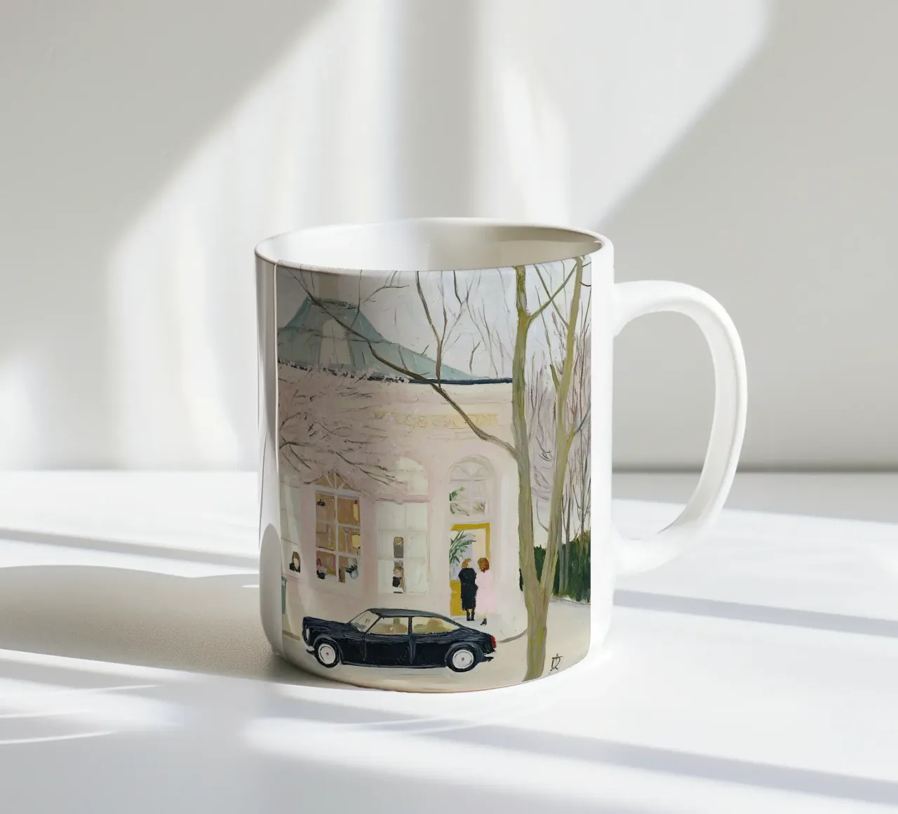Stampa auto e caffè retrò tazza in ceramica da Little Lila