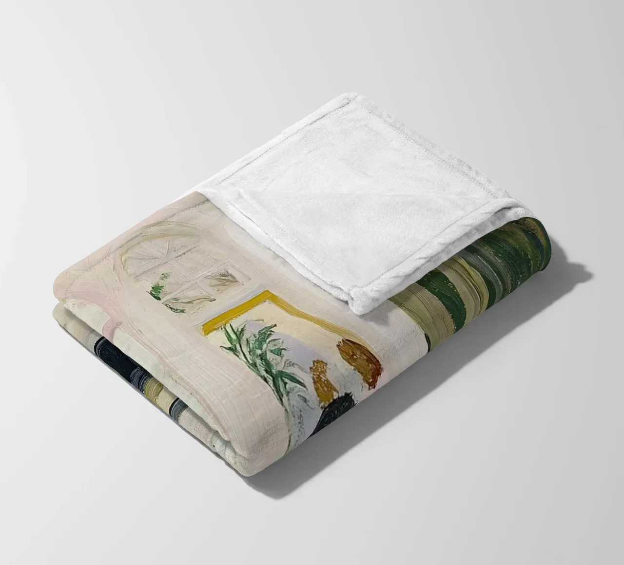 Stampa auto e caffè retrò coperta in pile da Little Lila