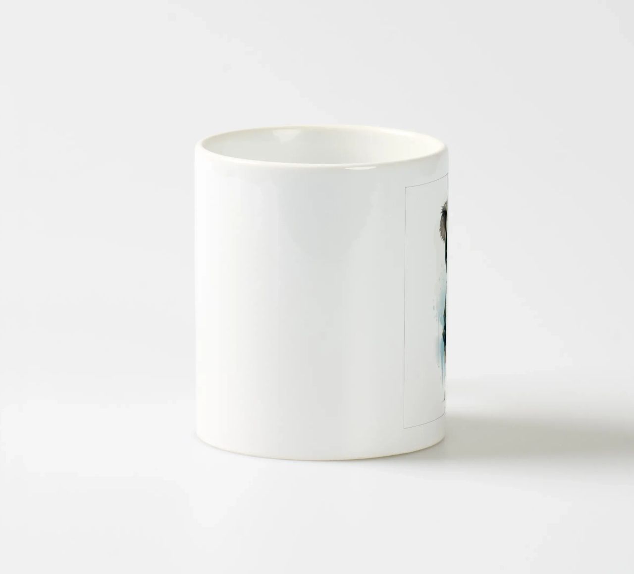 Lemure acquerellato in felpa con cappuccio tazza in ceramica da Animal Portraits