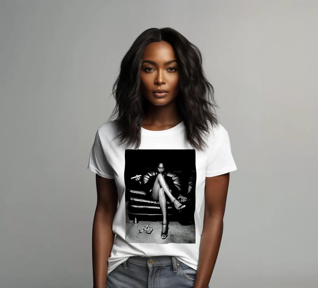 große Zigarette Frauen T-Shirt von Takeme