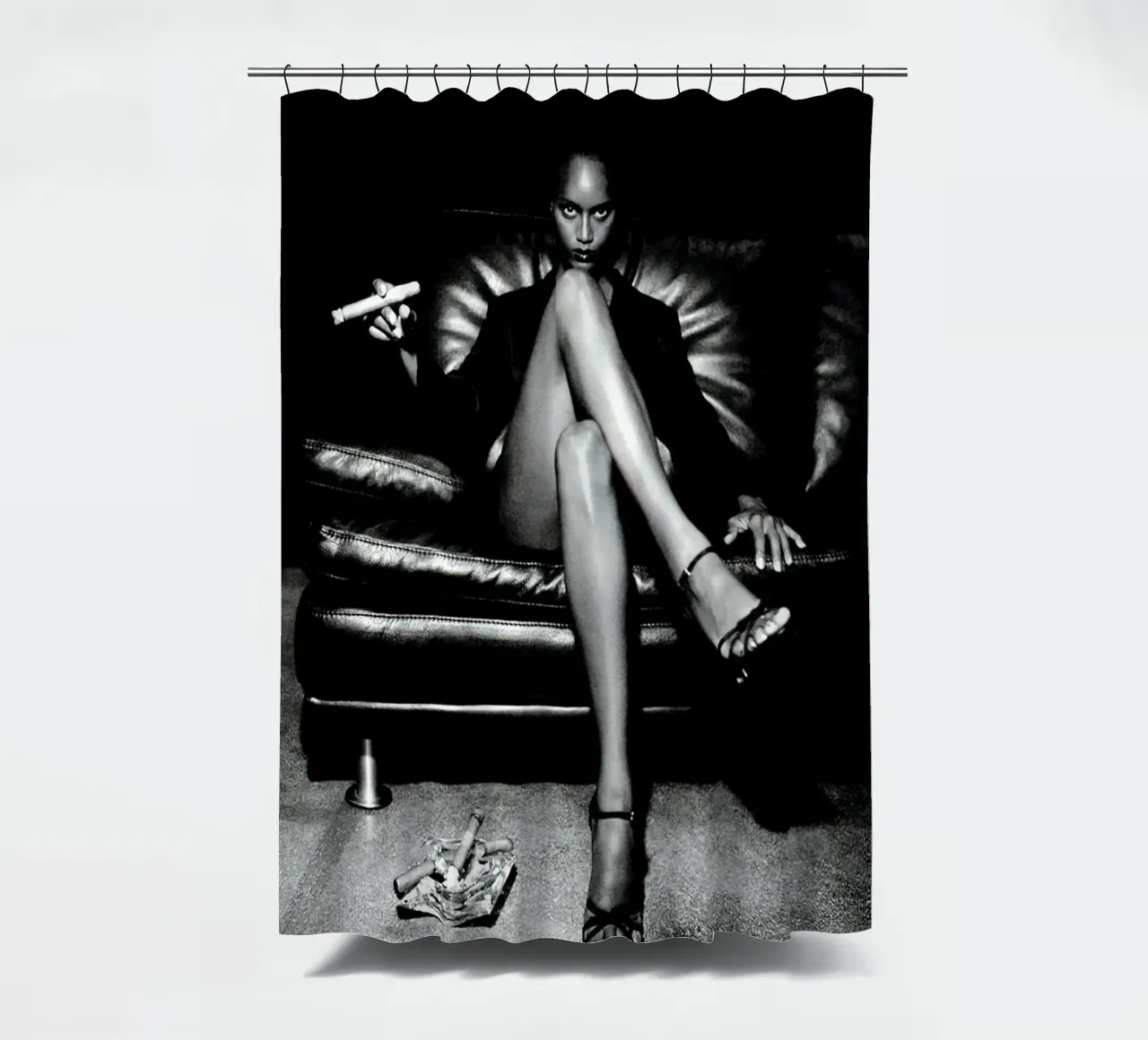 big cigarette shower curtain by Takeme