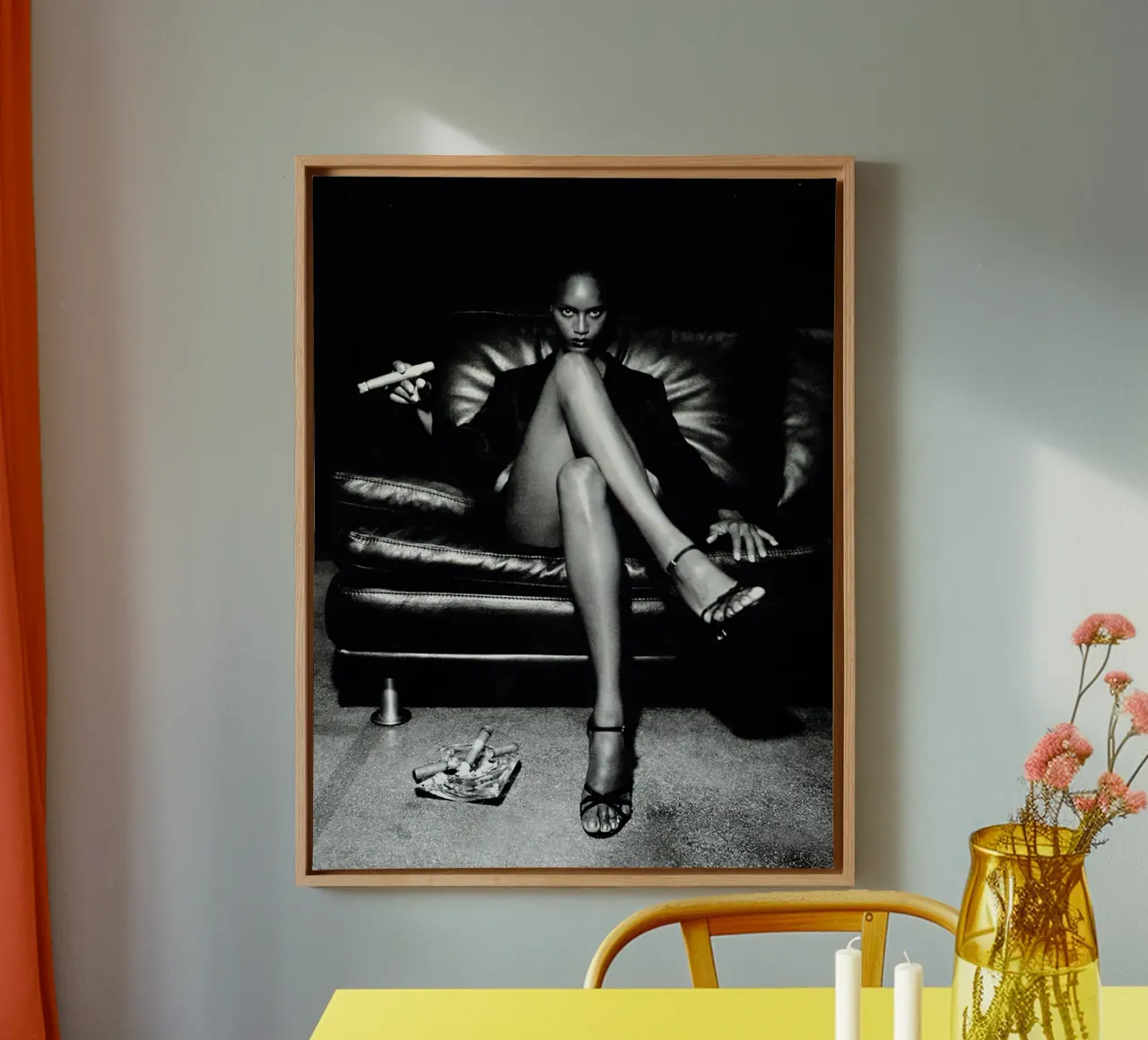 grote sigaret canvas met Baklijst van Takeme