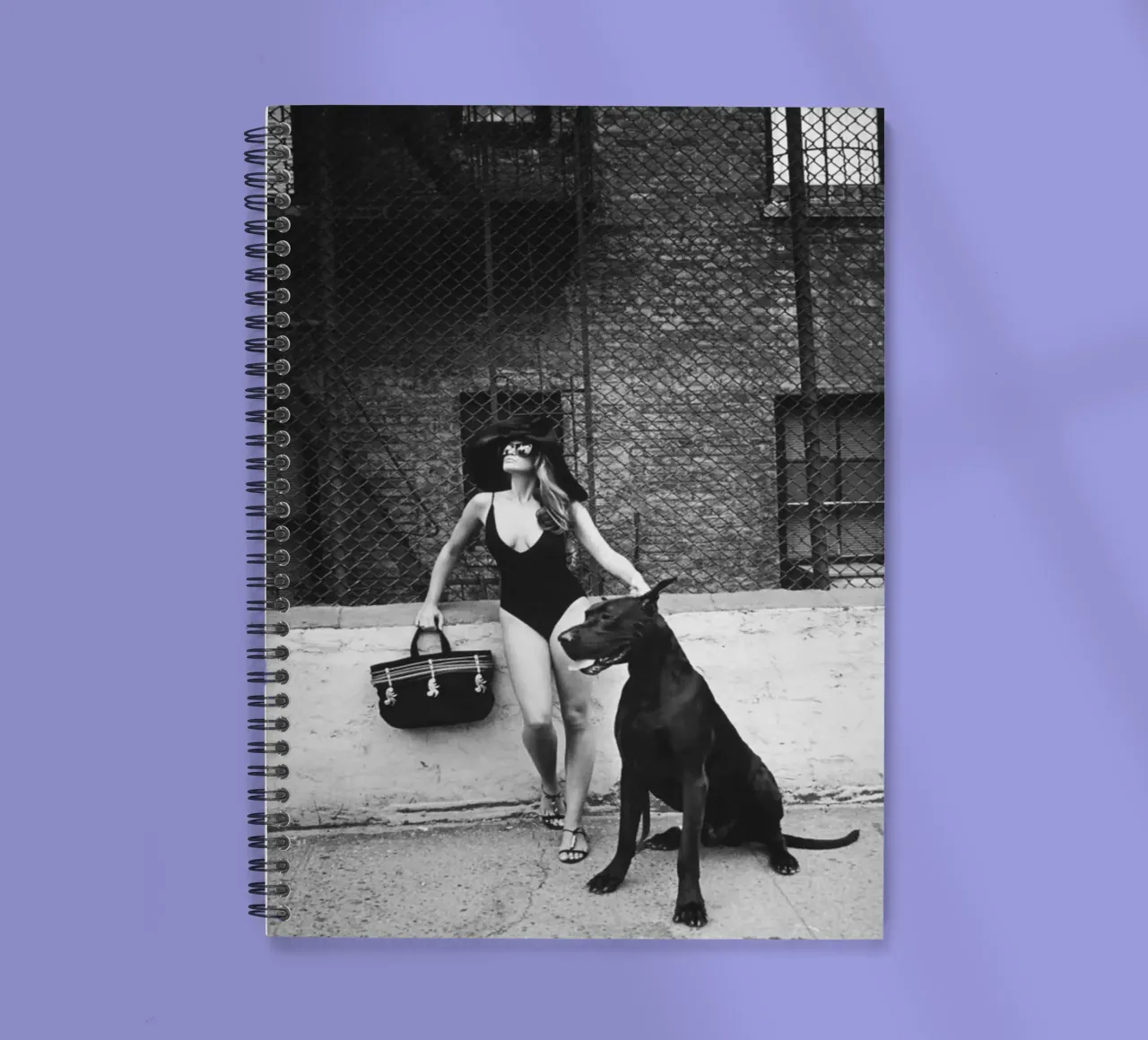 Cindys mit schwarzem Hund Ringbuch von Takeme