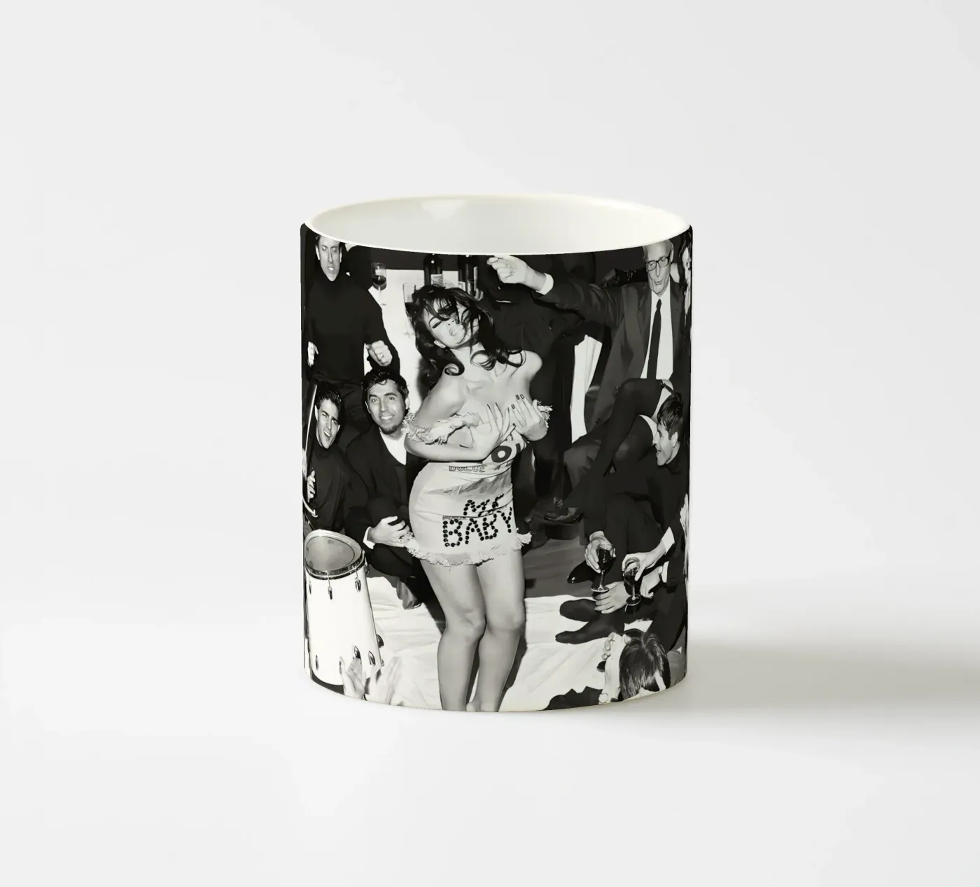 Feedsack ceramic mug by Takeme