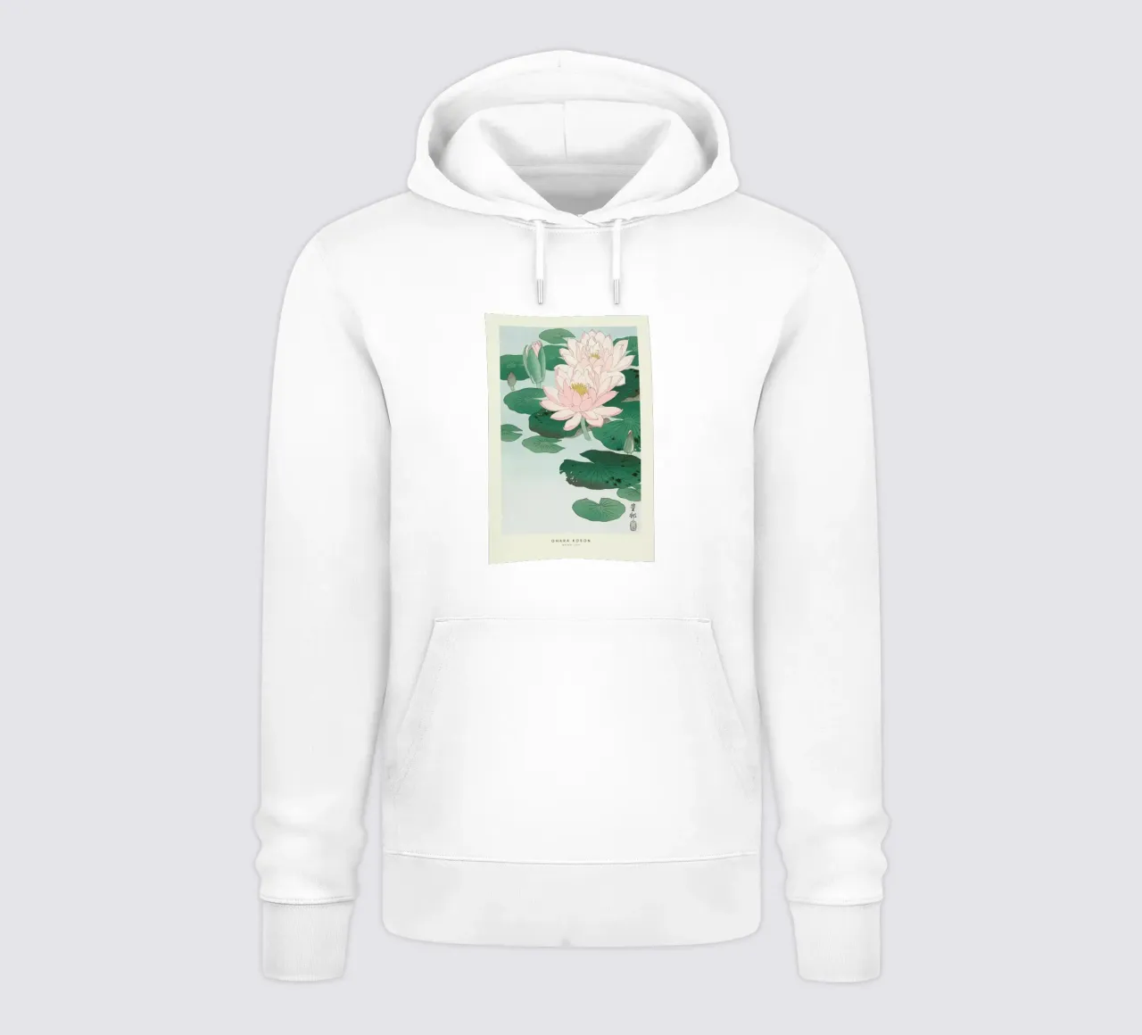Koson - Water Lily felpa con cappuccio da Vintage by JUNIQE