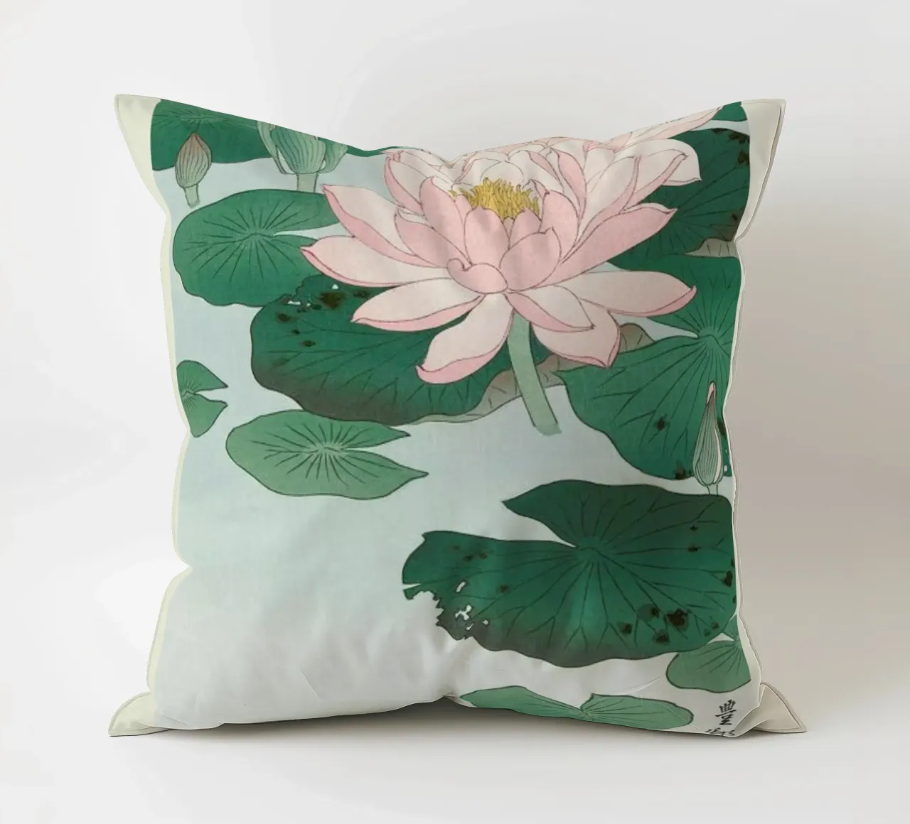 Koson - Water Lily cuscino da Vintage by JUNIQE