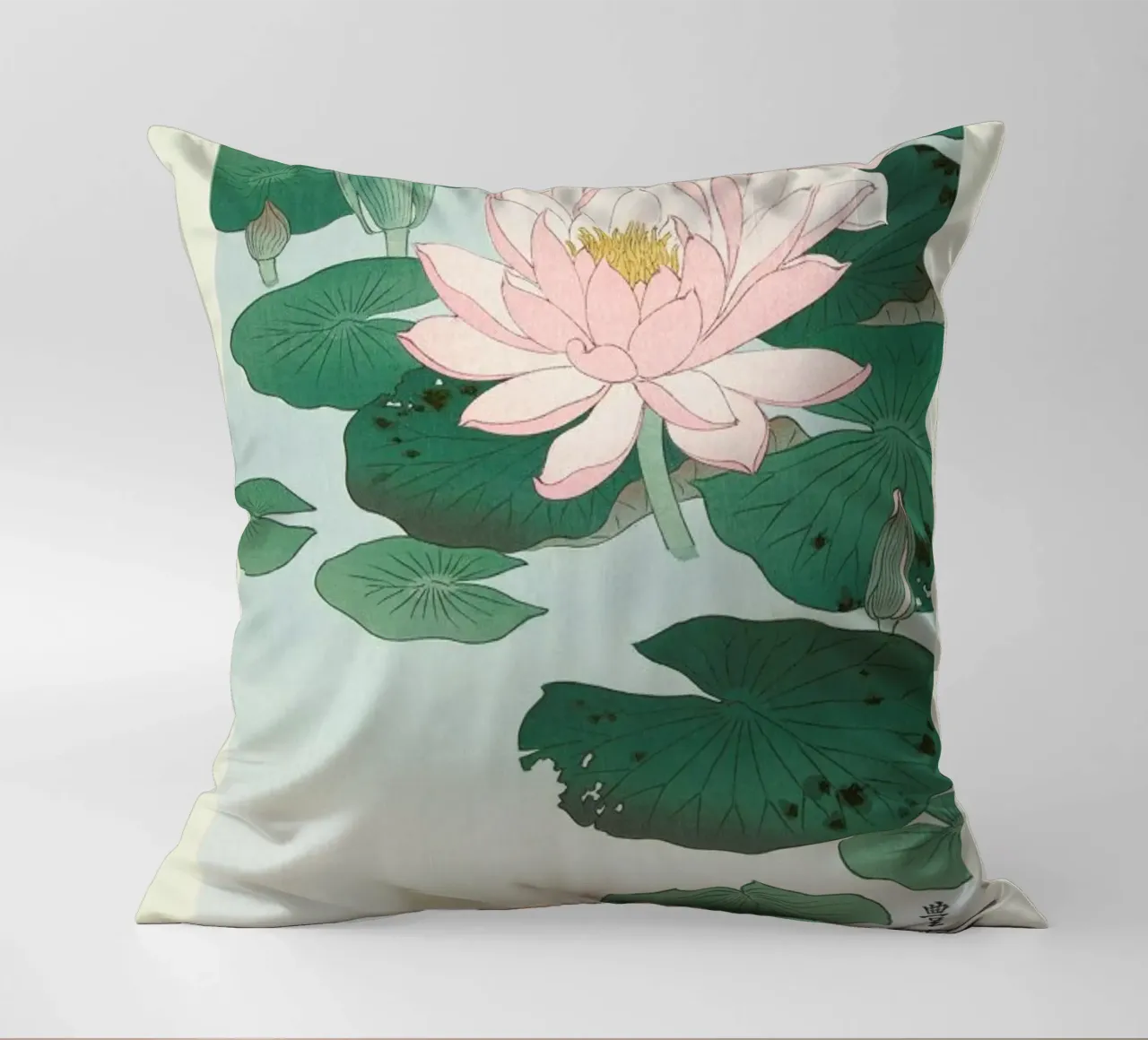 Koson - Water Lily cuscino da Vintage by JUNIQE