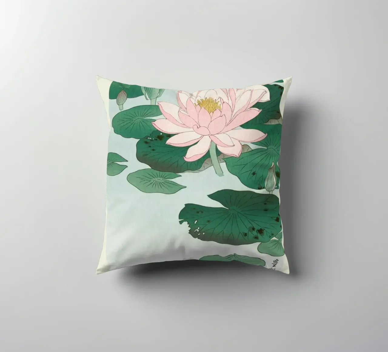 Koson - Water Lily cuscino da Vintage by JUNIQE