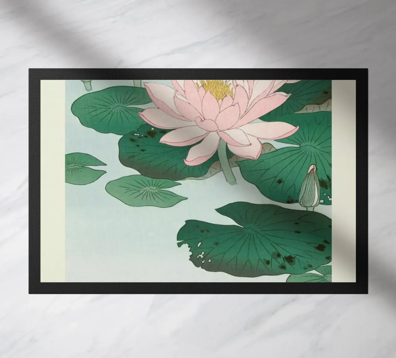 Koson - Water Lily felpudo de Vintage by JUNIQE