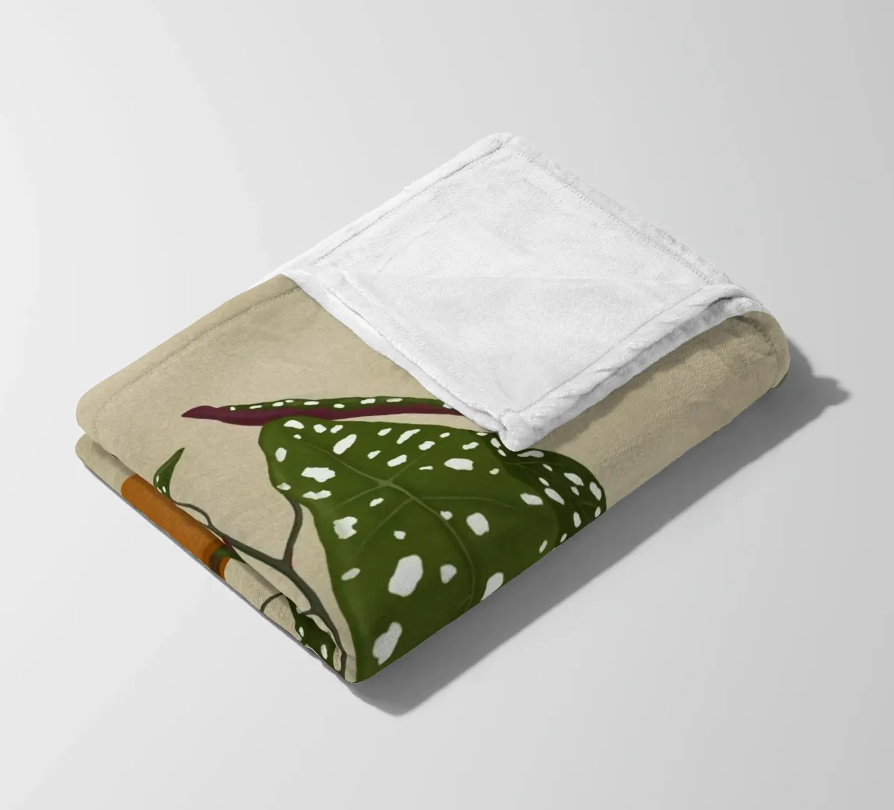 Begonia Maculata coperta in pile da Vivi Nicolin