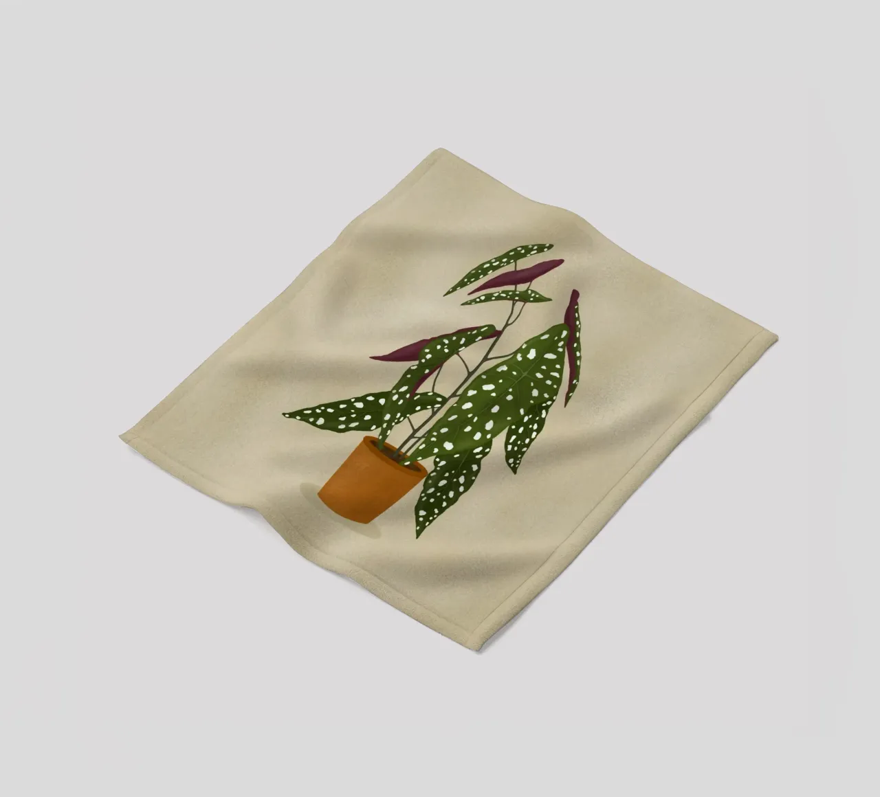 Begonia Maculata coperta in pile da Vivi Nicolin