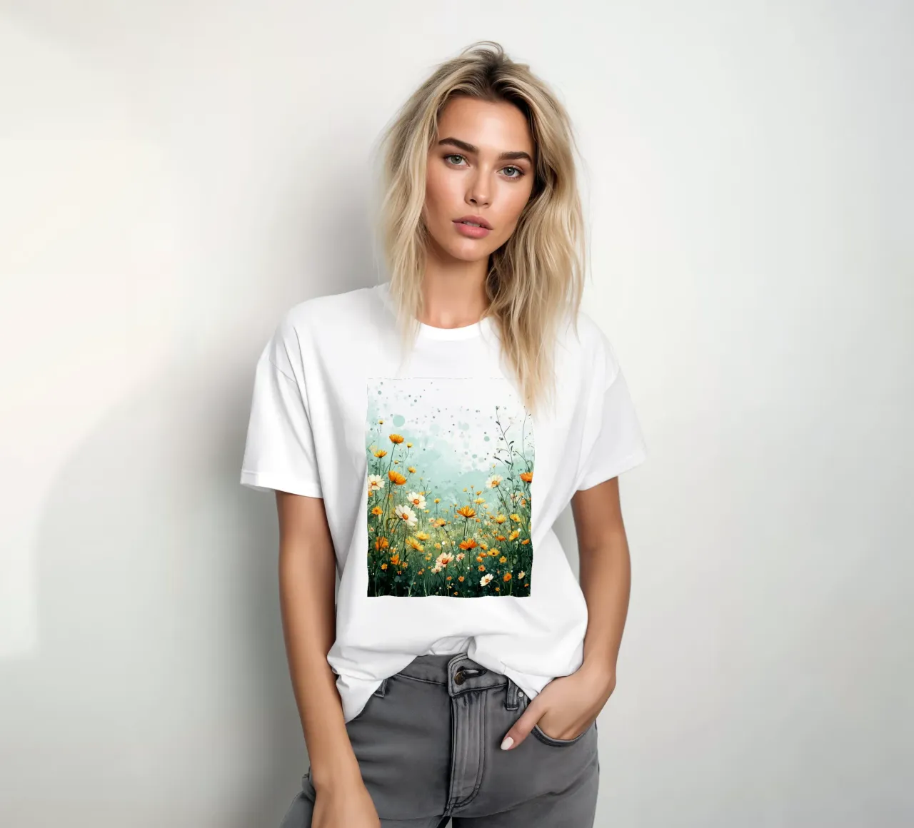 Meadow full of flowers A t-shirt by Mateo