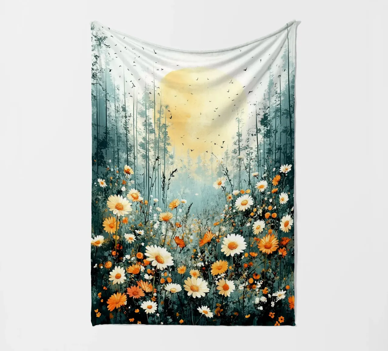 Meadow full of flowers B coperta in pile da Mateo