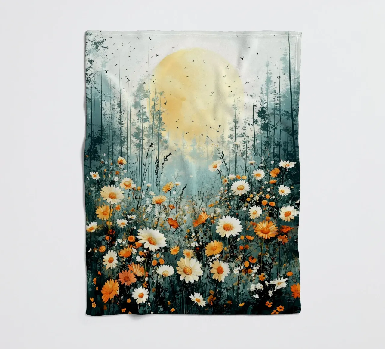 Meadow full of flowers B coperta in pile da Mateo