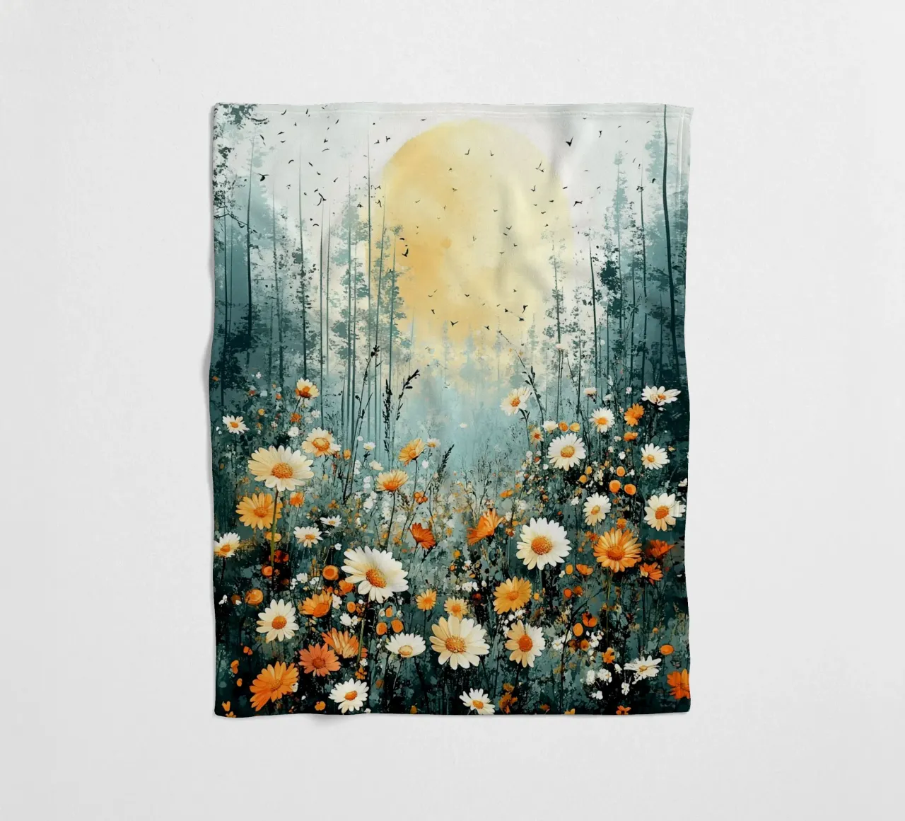 Meadow full of flowers B coperta in pile da Mateo