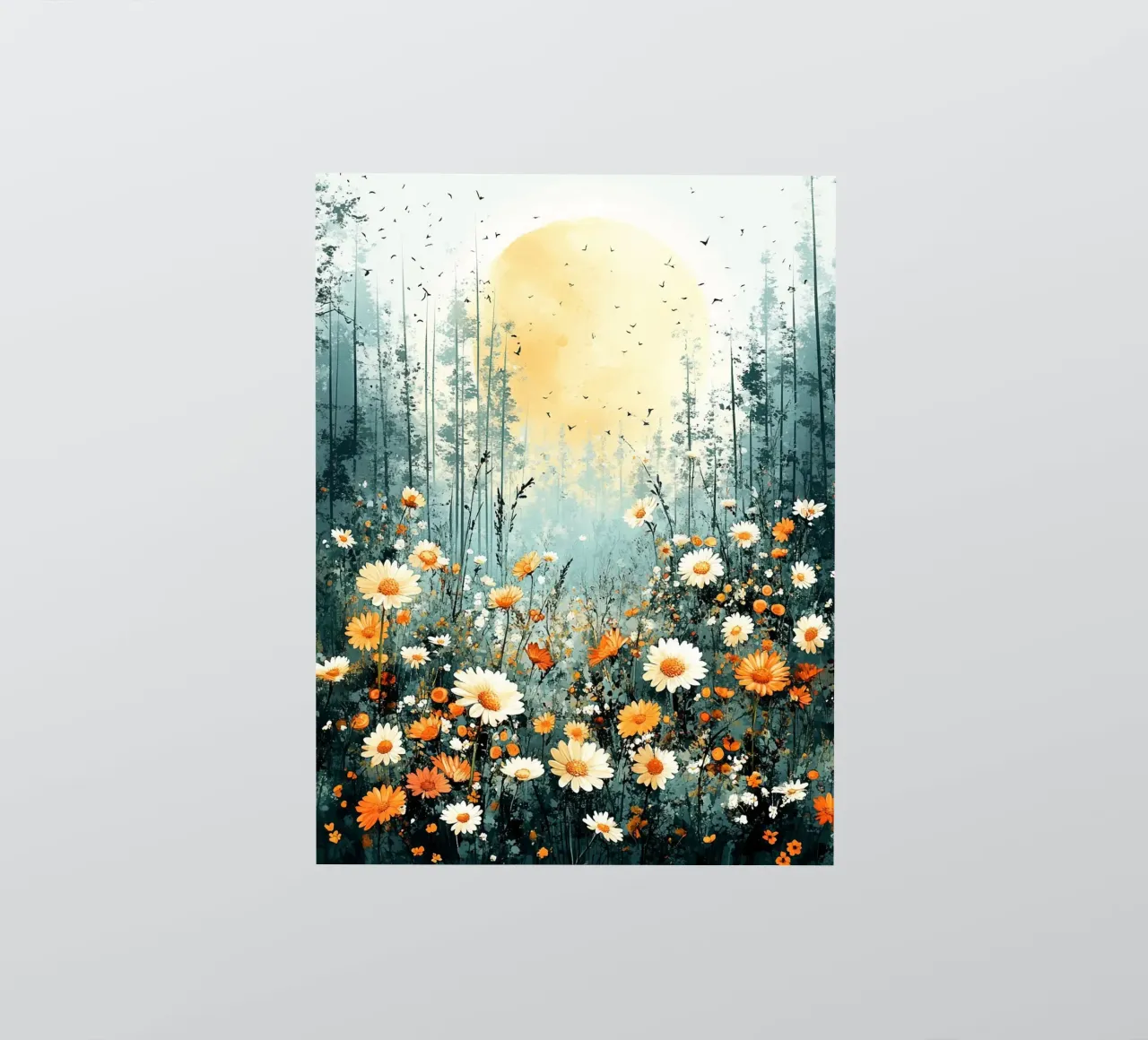 Meadow full of flowers B sticker by Mateo