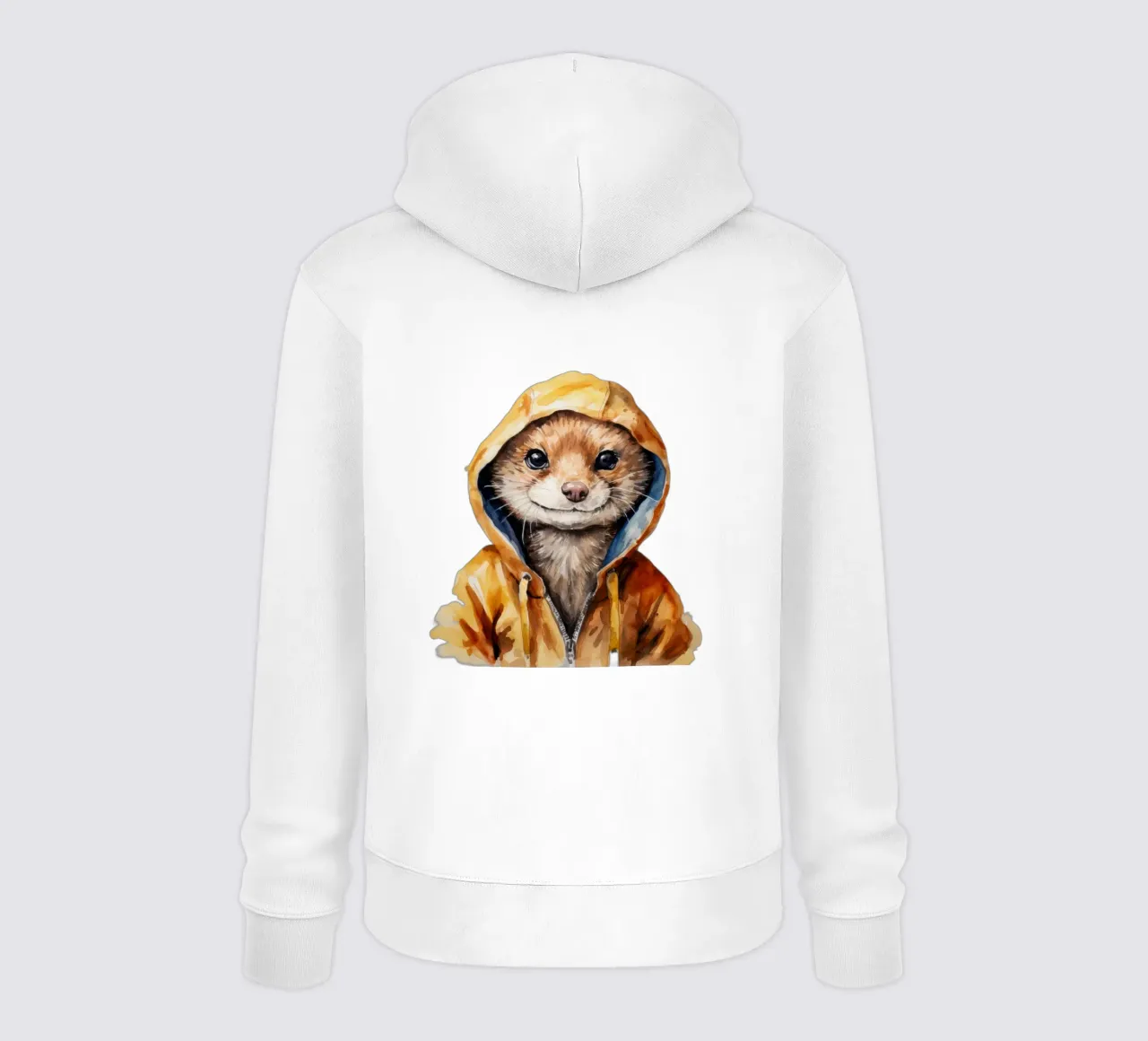 Mangosta de acuarela con capucha sudadera con capucha de Animal Portraits