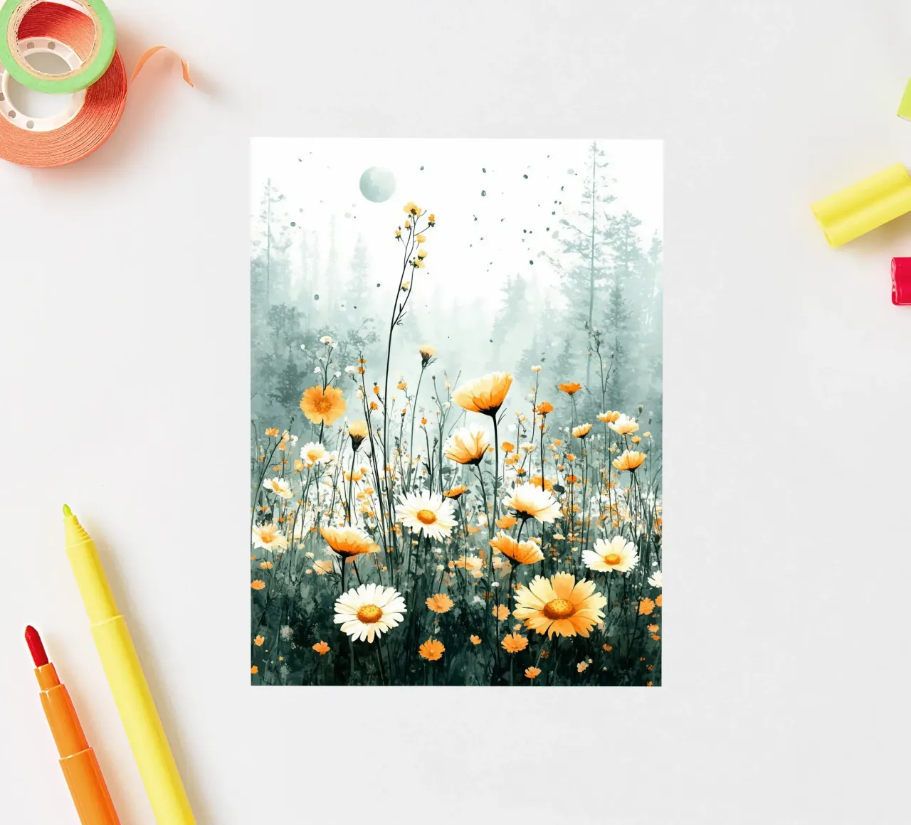 Meadow full of flowers C Sticker von Mateo