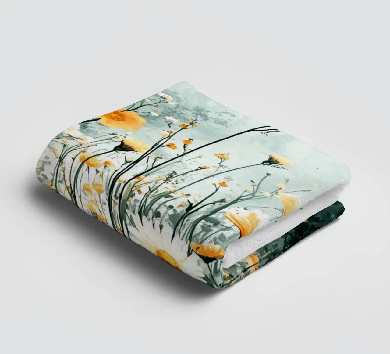 Meadow full of flowers C towel by Mateo