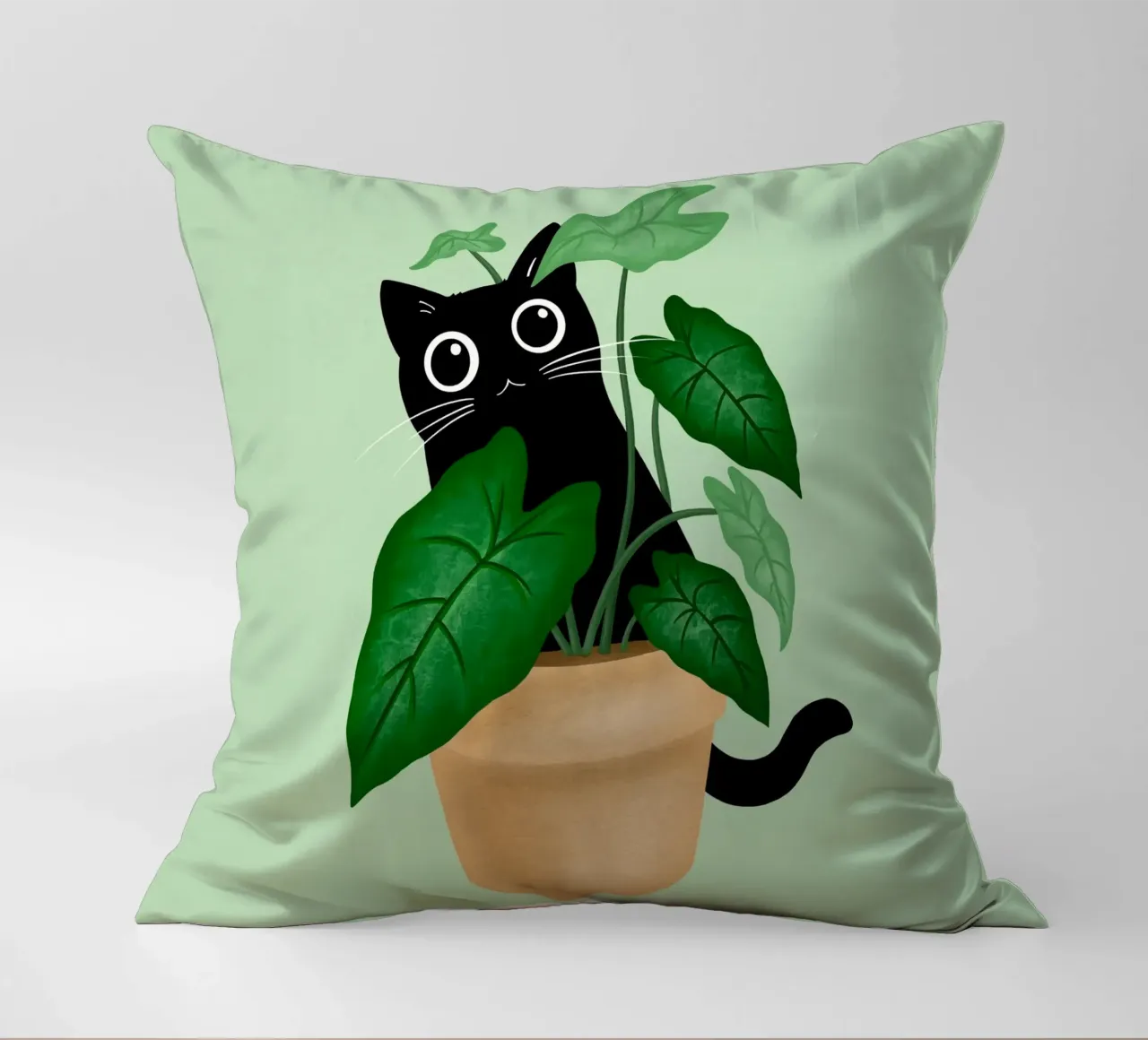 Black cat cuscino da Vivi Nicolin