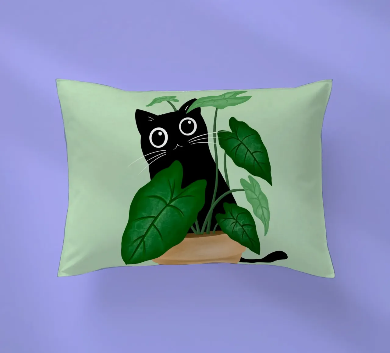 Black cat cuscino da Vivi Nicolin