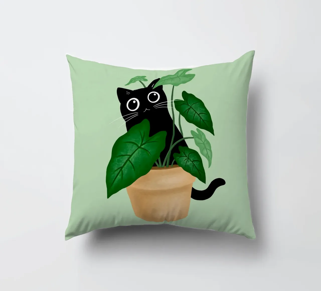 Black cat cuscino da Vivi Nicolin