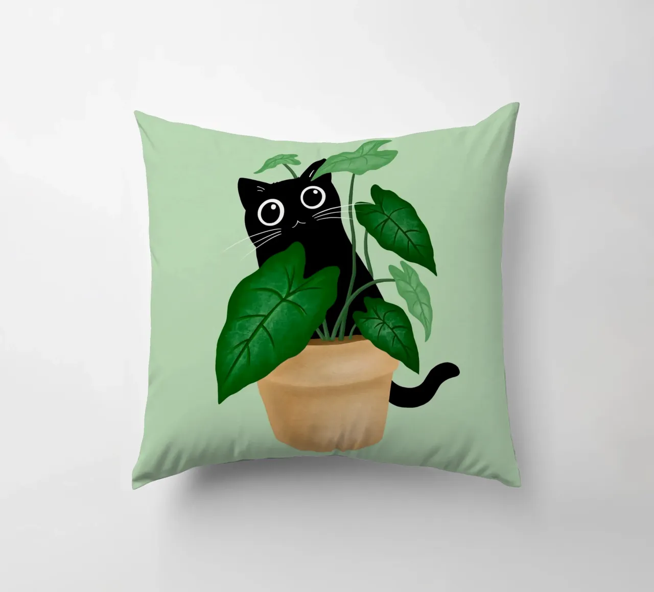 Black cat cuscino da Vivi Nicolin