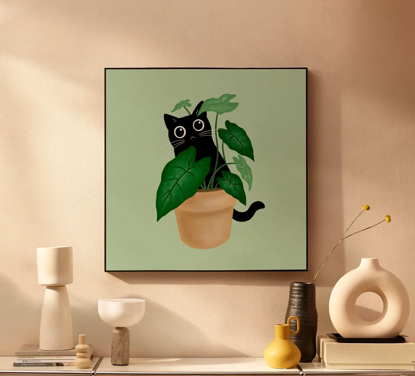 Black cat plexiglass da Vivi Nicolin