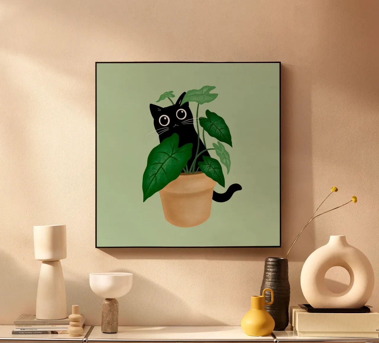 Black cat plexiglass da Vivi Nicolin