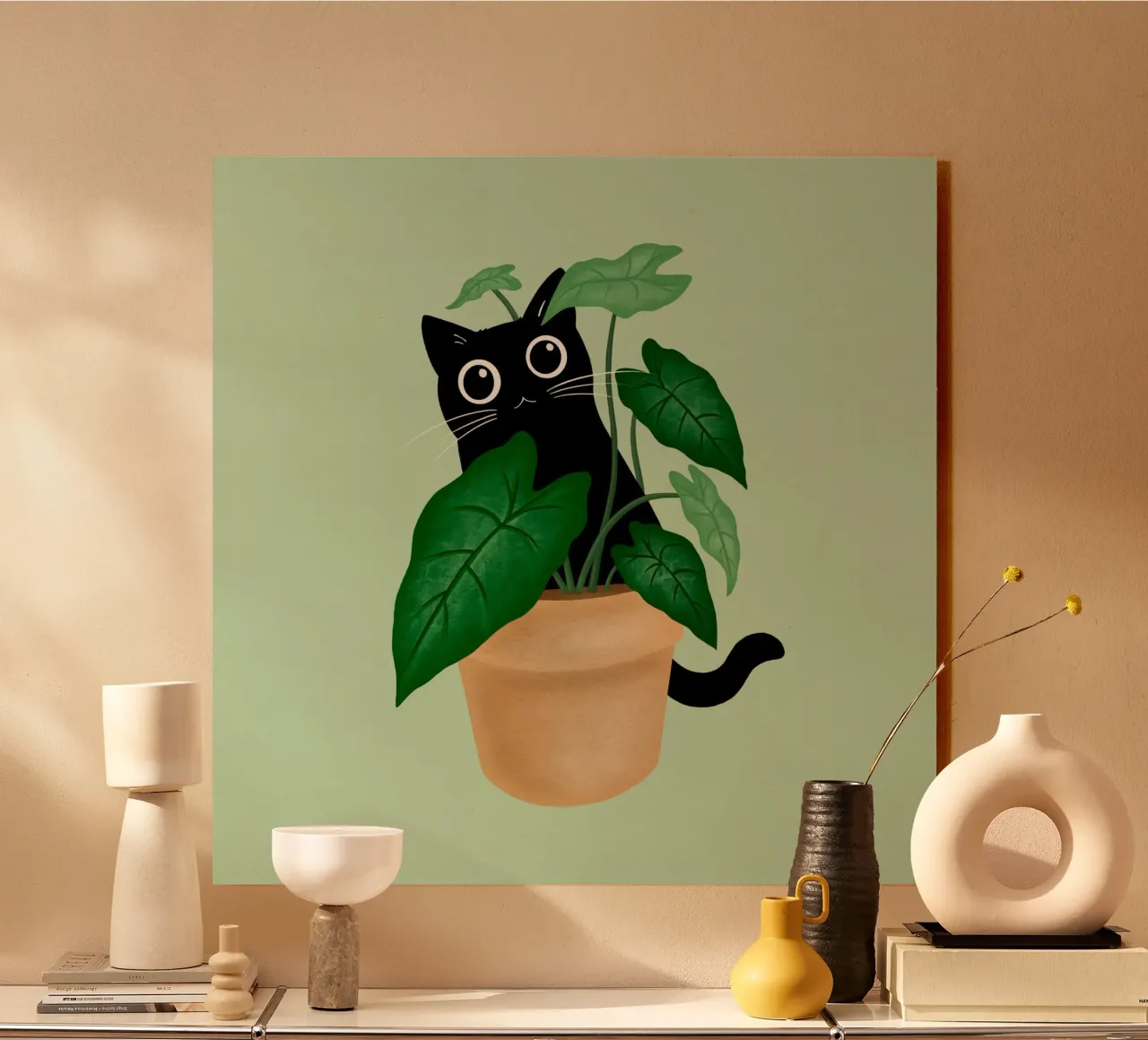 Black cat plexiglass da Vivi Nicolin