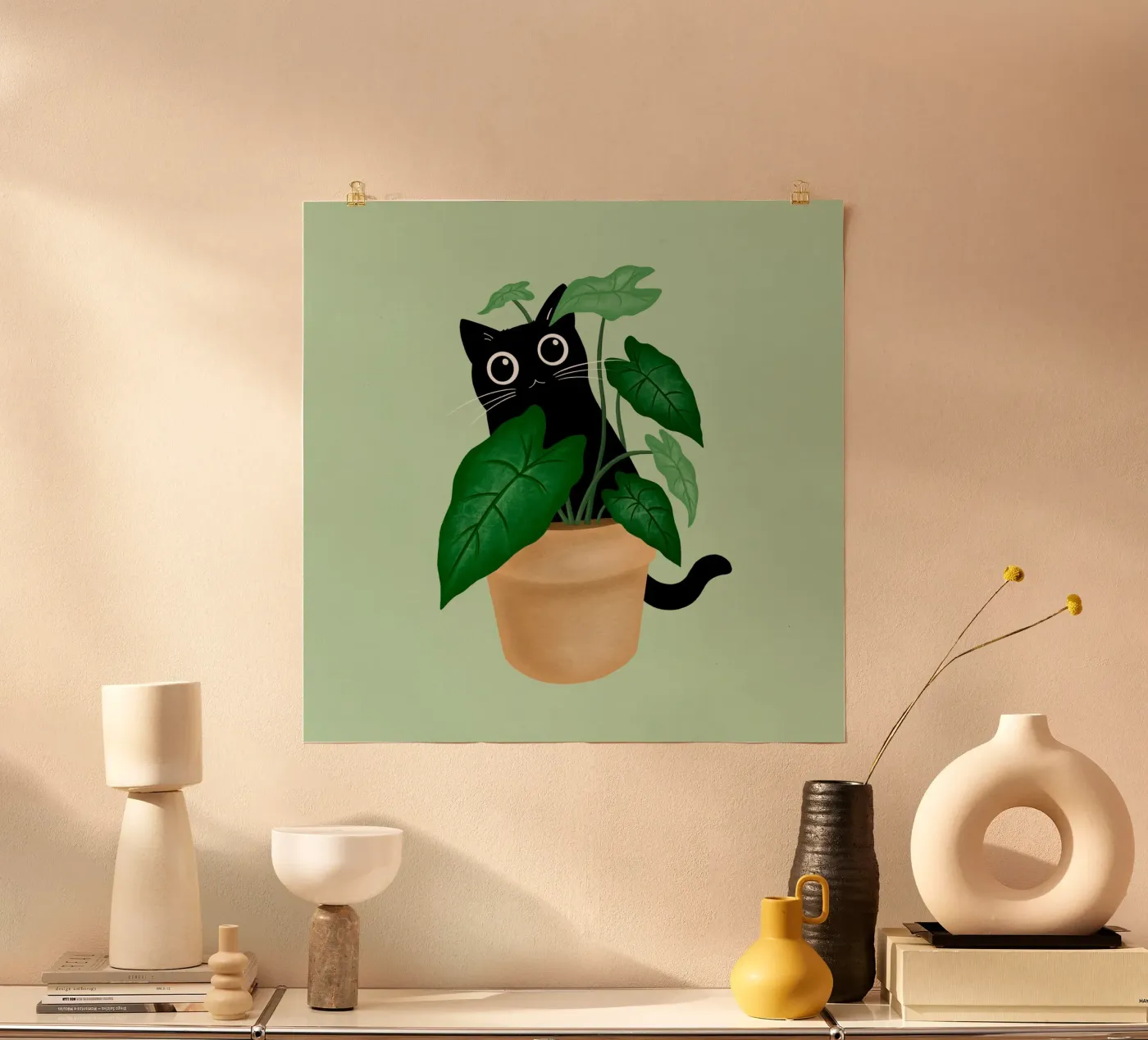 Black cat poster da Vivi Nicolin