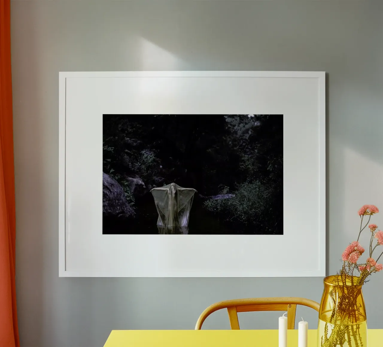 River Stories poster con telaio in legno da Ana Topoleanu