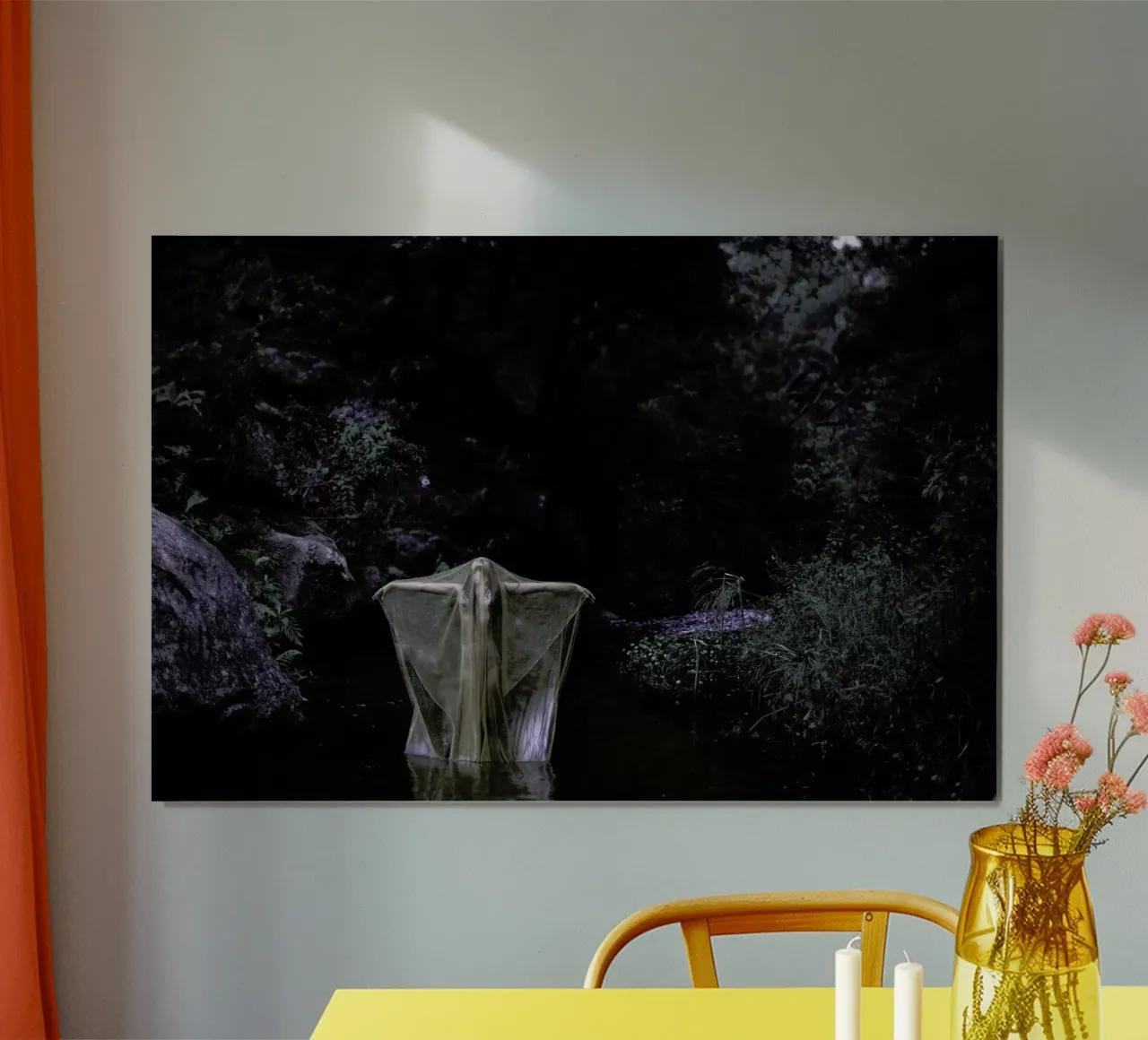 River Stories poster con telaio in legno da Ana Topoleanu
